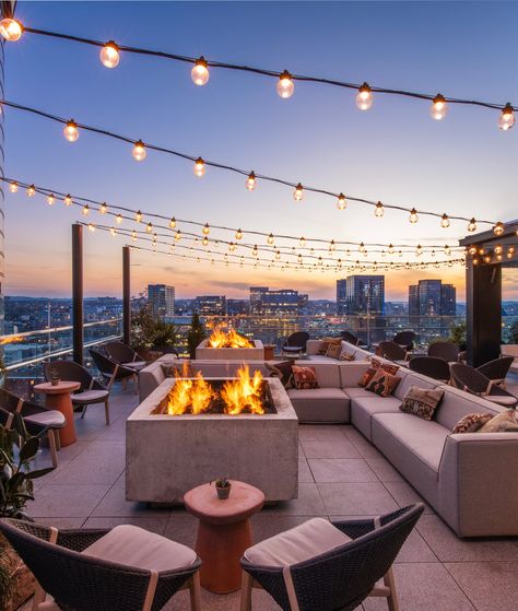 Harriet's Rooftop Restaurant & Bar - 1 Hotel Nashville Nashville Hotels, Dipping Pool, Nashville Restaurants, 1 Hotel, Rooftop Restaurant, Restaurant Week, W Hotel, Roof Top, Beautiful Backdrops