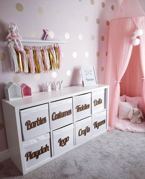 Girls Playroom, Toddler Girl Room, Princess Room, Bilik Tidur, Farmhouse Decoration, Daughters Room, Toddler Bedrooms, Toy Rooms, Girl Bedroom Decor