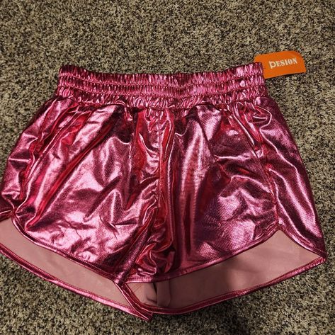 Amazon Shorts | Womens Metallic Pink Workout Shorts Size Small | Color: Pink | Size: S Boxing Costume, Amazon Shorts, Shorts Activewear, Nike Sweat Shorts, Womens Activewear Tops, Olive Shorts, Stylish Activewear, Black Mom Jeans, Pink Workout