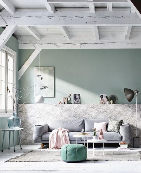 Paint your spring in pastel colors and dream about a home that looks relaxing, colorful and simply gorgeous! Pastels are the shades that make you think about the warm season and they will definitely r Deco Pastel, Pastel Interior, Photo Deco, Deco Salon, Pastel Room, Living Room Green, Design Del Prodotto, Scandinavian Interior, Dream Decor