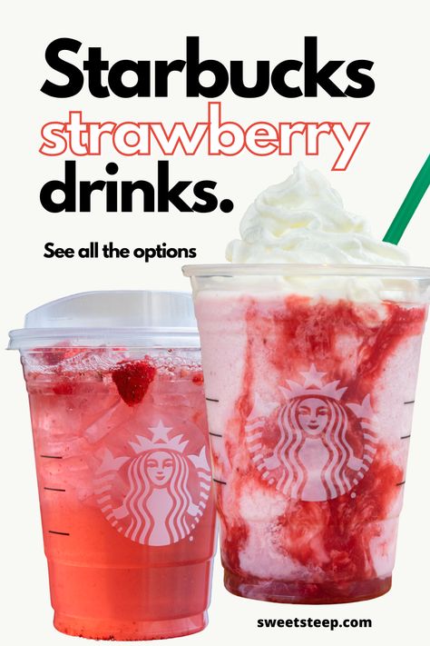 15 Starbucks Strawberry Drinks: Menu Favorites & More Starbucks Drinks Strawberry, Starbucks Strawberry Drinks, Starbucks Price, Starbucks Prices, Drinks Strawberry, Menu Coffee, Strawberry Drink, Starbucks Strawberry, Strawberry Acai