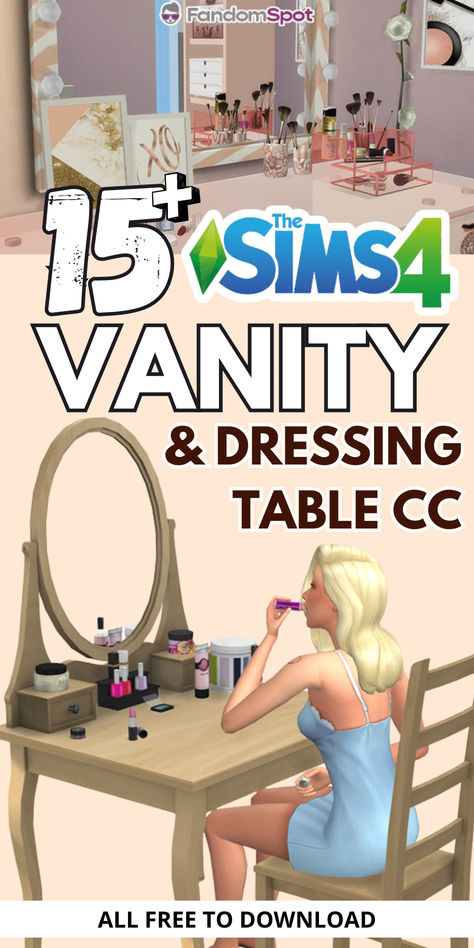 Ts4 Cc Makeup Clutter, Sims 4 Dressing Table Cc, Sims 4 Makeup Vanity, Sims 4 Sewing Machine, Vanity Table Sims 4 Cc, Vanity Cc Sims 4, Sims Vanity, Sims 4 Vanity Table, Sims 4 Dressing Table