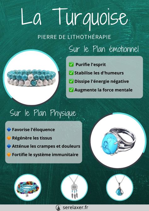 Présentation de la pierre de turquoise. Bijou de lithothérapie. Vertus et bienfaits de la pierre naturelle de turquoise Porter, Turquoise, Boutique