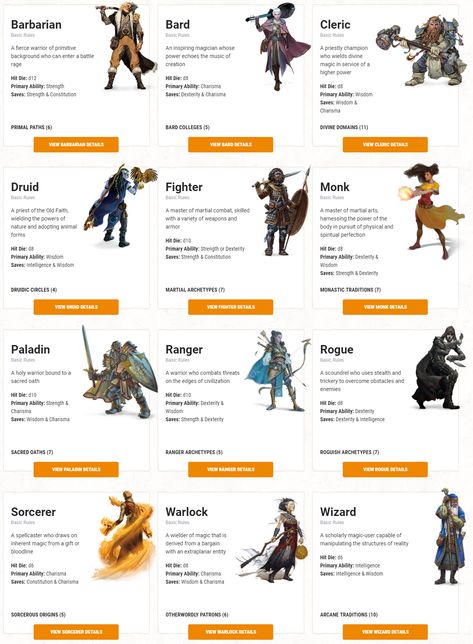 classes Character Classes Rpg, D&d Classes And Races, D And D Classes, D&d Character Classes, Dnd Character Types, All Dnd Classes, Dnd Class Ideas, Dnd Character Classes, D And D Races