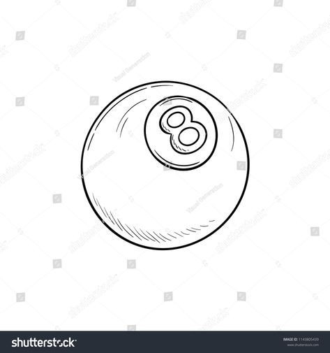 8 Ball Tattoo Outline, Billiard Ball Tattoo, 8 Ball Tattoo Design, Billiards Tattoo, Billiard Tattoo, Pool Ball Tattoo, Bingo Tattoo, Eight Ball Tattoo, Eightball Tattoo