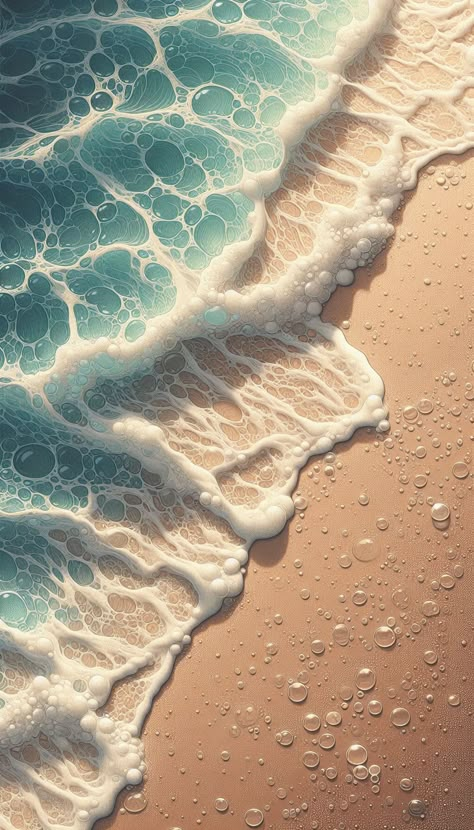 Ocean’s Lacework The delicate embrace of the sea as it kisses the shore, leaving behind intricate patterns in the foam. 🌊✨ This close-up shot captures the beauty of nature’s artistry, where each bubble and wave seem to weave a lace-like texture. A perfect reminder of the simple yet captivating moments found at the beach. 🌿 #OceanDreaming #WavesAndFoam #OceanFoam #BeachVibes #SeaTexture #NatureArt #WavesOfWonder #BeachCloseUp #CoastalBeauty #SeasideSerenity #OceanPatterns #TideAndSand #Calmin... Ocean Foam, Beautiful Waves Sea Ocean, Ocean Waves Background, Calm Ocean Photography, Background Images Sea Beach, Sand Ripples Beach, Sea Texture, Ocean Shores, Ocean Breeze