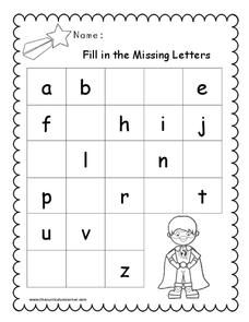 Fill in the Missing Letters Worksheet 1st Grade Letter Worksheets, English Missing Letters Worksheet, Fill In The Missing Alphabet Letters, Write Missing Alphabet Worksheet, Missing Abc Worksheet, Alphabet Missing Letters, Missing Letters Worksheet Preschool, Write The Missing Letter Worksheet, Missing Letter Worksheets Kindergarten