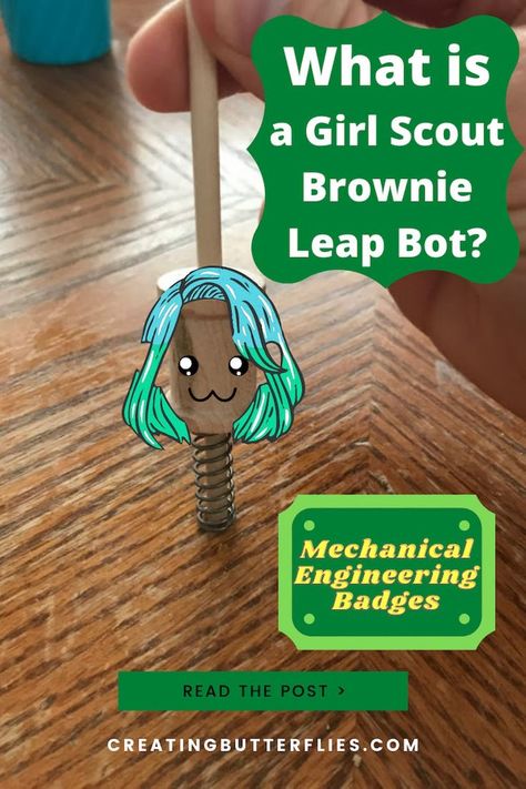 Brownie Robotics Badge Ideas, Leap Bot Brownie Badge, Girl Scout Way Badge Ideas Brownies, Brownie Girl Scouts Badges, Brownie Girl Scouts Activities, Girlscout Brownies, Brownie Badge Ideas, Brownie Design, Brownie Quest Journey