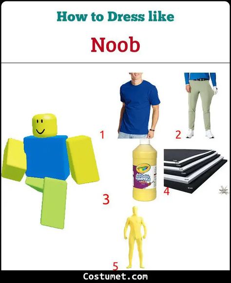 Noob Costume from Roblox for Cosplay & Halloween 2023 Roblox Noob Costume, Roblox Costume, Scary Creatures, Roblox Noob, Roblox Online, Card Costume, Character Halloween Costumes, Monster Horror, Pink Movies