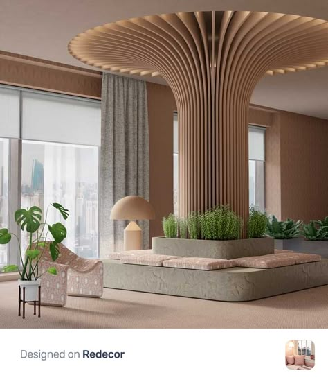 Interior Pillars, Column Cladding, Hotel Lobby Design, Lobby Interior Design, Pillar Design, Hospital Interior, Column Design, Lobby Interior, Hospital Design