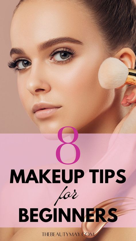 makeup tips for beginners Best Drugstore Waterproof Mascara, Basic Makeup For Beginners, Beauty Secrets Hair, Quick Makeup Routine, Affordable Makeup Brushes, Beauty Hacks Lips, Beauty Hacks Skincare, Simple Makeup Tips, Makeup Mistakes