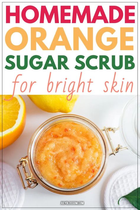 Orange Body Scrub Diy, Orange Scrub Diy, Orange Sugar Scrub, Sugar Body Scrub Diy, Orange Scrub, Salt Scrub Diy, Orange Scrubs, Scrub Homemade, Diy Body Scrub Recipes