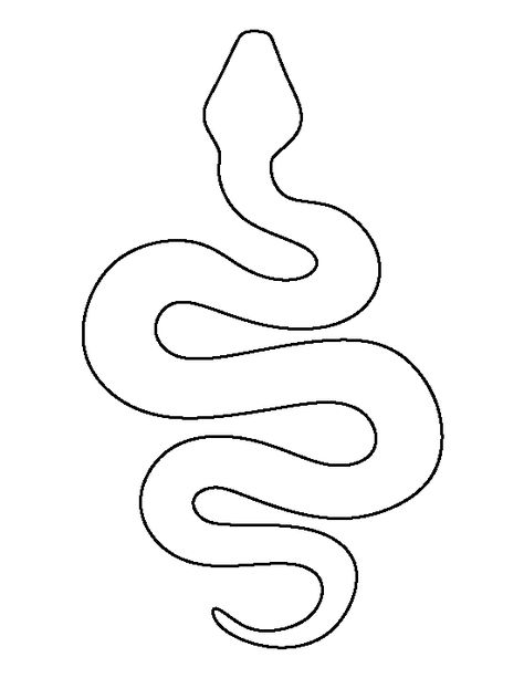 Snake pattern. Use the printable outline for crafts, creating stencils, scrapbooking, and more. Free PDF template to download and print at http://patternuniverse.com/download/snake-pattern/ How To Draw A Snake On Your Hand, Snake Doodle Easy, Snake Sewing Pattern Free, Snake Zentangle, Snake Pattern Drawing, Animal Patterns Free Templates, How To Draw A Snake, Snake Embroidery Pattern, Things To Trace