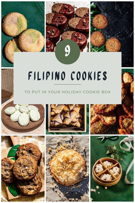 Filipino Cookies to put in your holiday cookie boxes Filipino Christmas Recipes, Caramel Cookies Recipes, Dessert For Christmas, Cherry Pistachio, Filipino Christmas, Filipino Dessert Recipes, Pinoy Dessert, Pistachio Biscotti, Filipino Food Dessert