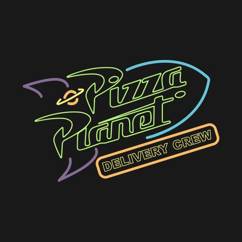 Pizza Planet Delivery Crew - Full Color - Disney - T-Shirt | TeePublic Pizza Planet Svg, Pizza Planet Shirt, Disney T Shirts, Planet Logo, Cruise Shirts, Disney Tee, Pizza Planet, Disney Designs, Cruise Shirt