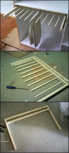 Pants Rack, Closet Renovation, Closet Layout, Wardrobe Room, Diy Bed Frame, Closet Remodel, Bedroom Closet Design, غرفة ملابس, Closet Makeover