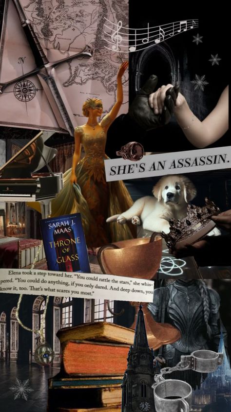 Assassin, Sam Cortland, adarlan, Prince, king’s champion challenge, Cain, kaltain, clock tower, Elena, amulet, piano Celaena Chaol, Sarah J Maas Aesthetic, Books Romance Novels, Book Themed Party, Throne Of Glass Fanart, Book Reading Journal, Throne Of Glass Books, Glass Book, Throne Of Glass Series