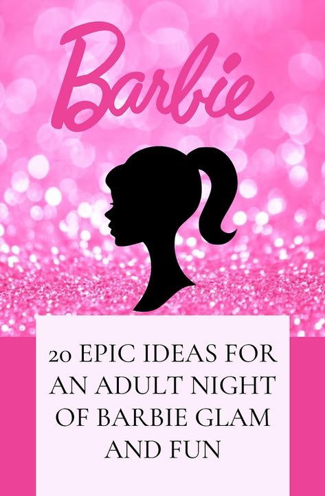 Adult Barbie Party, Barbie Party Games, Barbie Game, Barbie Decorations, Barbie Bachelorette, Pink Witch, Barbie Party Decorations, Barbie Games, Barbie Theme Party