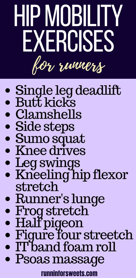 Run Routine, Leg Strengthening Exercises, Exercises For Runners, Hip Mobility Exercises, Hip Strengthening Exercises, Post Run, Hip Flexor Exercises, Runners Workout, Strength Training For Runners