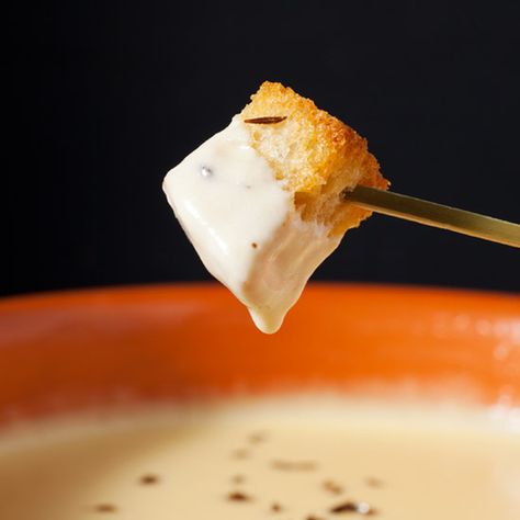 10 of the Gooiest, Cheesiest Recipes from F&W Best New Chefs   Food & Wine Gouda Fondue, Crouton Recipes, Gluten Free Puff Pastry, Aged Cheese, Fondue Recipes, Cheese Dishes, Cheesy Recipes, Best Cheese, Best Food Ever