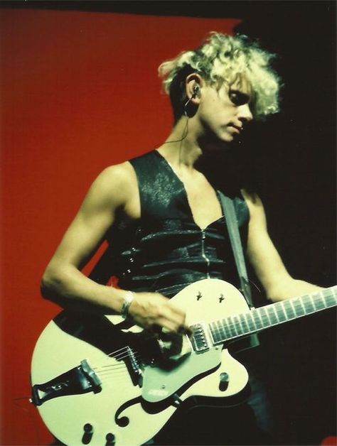 Martin Gore Angel Martin, White Falcon, Alan Wilder, Vinyl Aesthetic, Martin Gore, Dave Gahan, Band Pictures, I Have A Crush, Gretsch