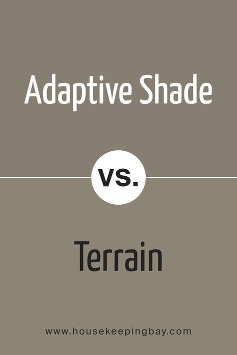 Adaptive Shade SW 7053 by Sherwin Williams vs Terrain SW 9613 by Sherwin Williams Sherwin Williams Terrain, Terrain Sherwin Williams, Sherwin Williams Coordinating Colors, Trim Colors, Neutral Paint Colors, Neutral Paint, Kinds Of Colors, Coordinating Colors, Sherwin Williams