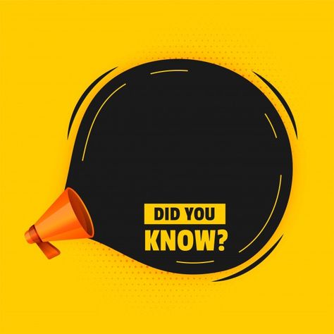 Did you know with megaphone and text spa... | Free Vector #Freepik #freevector #abstract #education #marketing #quote Did You Know Creative Post, Did You Know Post Design Ideas, Did You Know Post, Space Vector, Graphic Design Ideas, Powerpoint Background Design, Did You Know Facts, Web Graphic Design, Creative Background