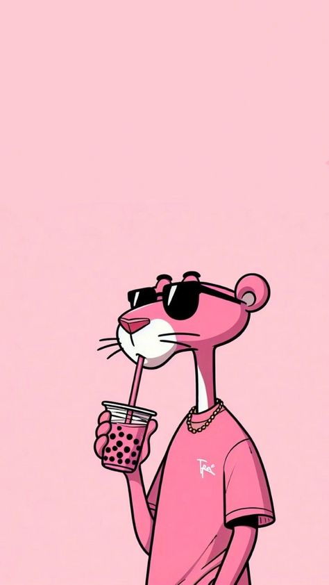 Pink Cartoon Wallpaper, Pink Panther Aesthetic, Pink Cartoon Aesthetic, Wallpaper Aesthetic Rosa, Pink Panther Wallpapers, Pink Panther Tattoo, Pink Panther Cartoon, ليلو وستيتش, Organizator Grafic