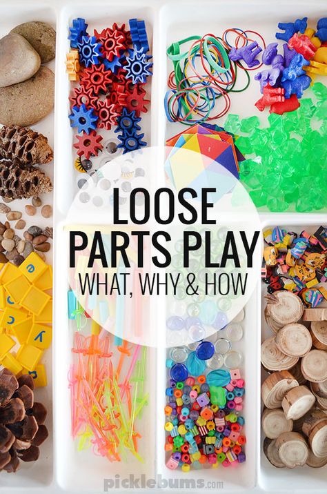 Loose Parts Play - what is it, why is it cool, and what do you need to do it? Story Workshop, Montessori Work, Loose Parts Play, Heuristic Play, Reggio Classroom, Busy Boxes, What Do, Need To, What Is