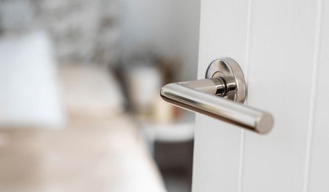 The Most Popular Finish for Interior Door Hardware Inside Door Handles Hardware, Interior Door Handles Ideas, Brushed Nickel Door Hardware, Brushed Nickel Door Handles, Satin Nickel Door Hardware, Bathroom Door Knob, Bronze Door Knobs, Interior Door Hardware, Interior Door Knobs