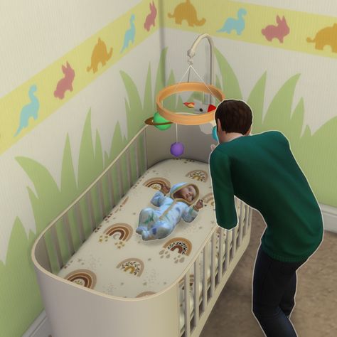 Sims4 Crib, Sims 4 Infant Crib, Sims4 Custom Content, Infant Cc, Mods Sims 4, Sims Download, Sims Challenge, Sims Furniture, Newborn Crib