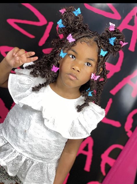 Butterfly Boho, Black Kids Braids Hairstyles, Stretching For Beginners, Boho Locs, Lil Girl Hairstyles, Kid Braid Styles, Butterfly Locs, Beginners Yoga, Girls Natural Hairstyles