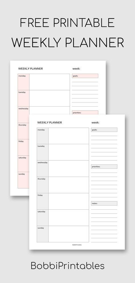 Free Simple Weekly Planner Printable Template #free #printable #weeklyplanner #planner #printables #weekly #template Daily Check Off List Free Printable, Weekly Planering Printable Free, Free Weekly Printable Planner, Work Planner Printable Free, Free Printable Weekly Schedule Templates, College Weekly Planner, Week Calendar Printable, Homeschool Weekly Planner, Free Printable Weekly Planner Template