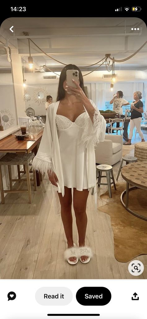 Wedding Day Getting Ready Outfit, After Wedding Outfit, Reception Outfit For Bride, Slippers Wedding, Wedding Day Getting Ready, Wedding Rehearsal Dress, Bridesmaid Get Ready Outfit, Wedding Reception Outfit, Bride Slippers