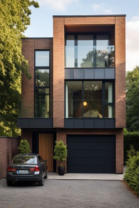 Interior Inspiration - Melanie Jade Design Townhouse Exterior, Jade Design, Modern Townhouse, House Design Exterior, Townhouse Designs, Narrow House, Loft House, Steel House, Dream House Exterior