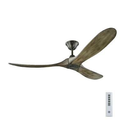 (eBay) Monte Carlo Ceiling Fan W/ Weathered Oak Blades Remote Control 60" Light Grey Coastal Industrial, Ceiling Fan Size, Propeller Ceiling Fan, Ceiling Fans Without Lights, White Ceiling Fan, Black Ceiling Fan, Flush Mount Ceiling Fan, Weathered Oak, Dc Motor