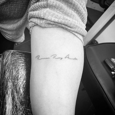 Baby Name Tattoo Ideas, Tattoo Ideas For Parents, Sons Name Tattoos, Small Name Tattoo, Name Tattoos For Moms, Kid Name Tattoo, Baby Name Tattoos, Name Tattoo Ideas