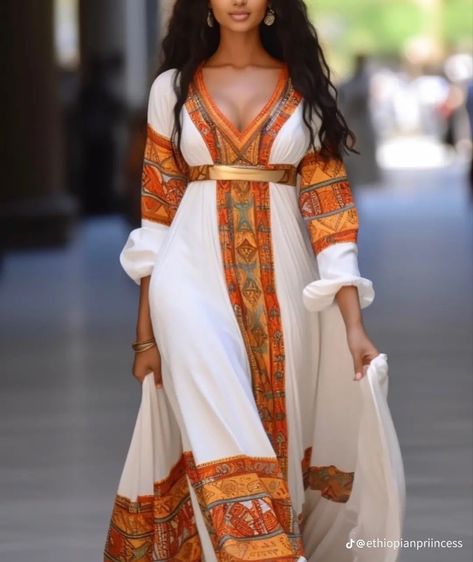 Ethiopian Kaba, Ethiopian Clothes, Eritrean Dress, Ethiopian Clothing, Ethiopian Traditional Dress, Ethiopian Dress, Habesha Kemis, Chic Dress Classy, Gown Inspiration