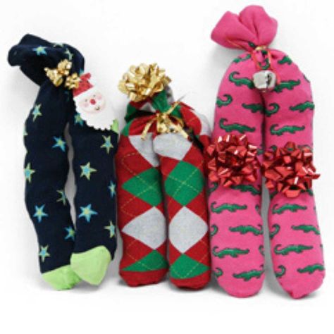 Stuffed Socks Gift Exchange, Christmas Sock Exchange Ideas, Sock Exchange Ideas, Christmas Sock Exchange, Sock Exchange Party, Christmas Socks Exchange, Sock Gift Exchange, Ugly Christmas Socks, Socks Exchange