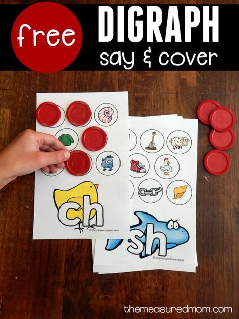 Free Phonics Activities, Teaching Digraphs, Phonics Interventions, The Measured Mom, Measured Mom, Consonant Digraphs, Picture Clues, Sound Picture, Learning Phonics