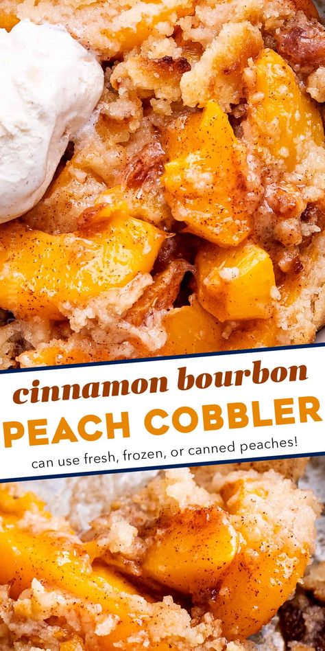 Homemade Peach Cobbler, The Chunky Chef, Chunky Chef, Peach Cobbler Easy, Perfect Peach, Baked Fruit, Peach Cobbler Recipe, Canned Peaches, Summer Dessert Recipes