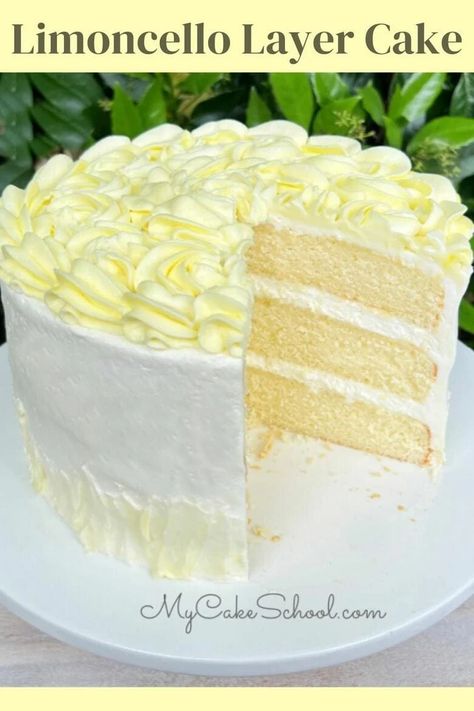 Lemoncello Cakes Easy, Lime Recipes Dessert, Limoncello Cake Recipe, Limoncello Cake, Freezing Lemons, Lime Recipes, Lemon Cake Recipe, Lemon Dessert Recipes, Cream Cheese Frosting Recipe