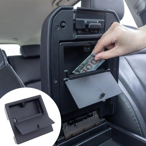 PRICES MAY VARY. FITMENT - This hidden box perfectly fits 2016-2021 2022 2023 Toyota Tacoma all models. This box fills the compartment space and fits flush with the rest of the armrest lid, and it will not affect the closing of the armrest box lid. TURN THE WASTED SPACE INTO A USEFUL STORAGE SPACE -- If you want to provide a hidden space for your emergency cash, wallet, keys, and other private items, this hidden box will be a must-have item, its color and texture match the interior, looks OEM. C 2023 Toyota Tacoma, Toyota Tacoma Accessories, Tacoma Accessories, Cool Truck Accessories, Jeep Wrangler Accessories, Custom Car Interior, Pink Truck, Cool Car Accessories, Wrangler Accessories