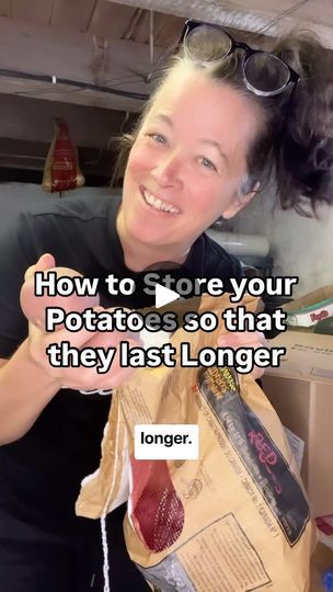 26K views · 1.5K reactions | FIRST..SAVE 💽 this post so you can come back to it when you go to store your potatoes 🥔

Then SHARE to your stories so we have fresh potatoes all summer! 

What nobody is telling you about storing your Potatoes to stay fresh longer …⤵️

Here’s how:

Struggling with potatoes going bad not long after you buy them , try these tips to make them LAST longer so you can save more money on groceries

1. Potatoes need good circulation. Don’t keep them in the plastic bag they came in from stores. Keep them in a cardboard box with holes, a basket, or paper bag with holes, or a mesh bag

2. Store in a dark cool place. Inside a cabinet or basement. Don’t store your potatoes next to the oven, under the sink, or on top of the fridge.

3. Never store in refrigerator! It’s to Ikea Potato Storage, Potato And Onion Storage Ideas, Potato Storage Ideas, Store Potatoes And Onions, Storing Onions And Potatoes, Storing Onions, Onion Storage, Potato Storage, Potatoes And Onions