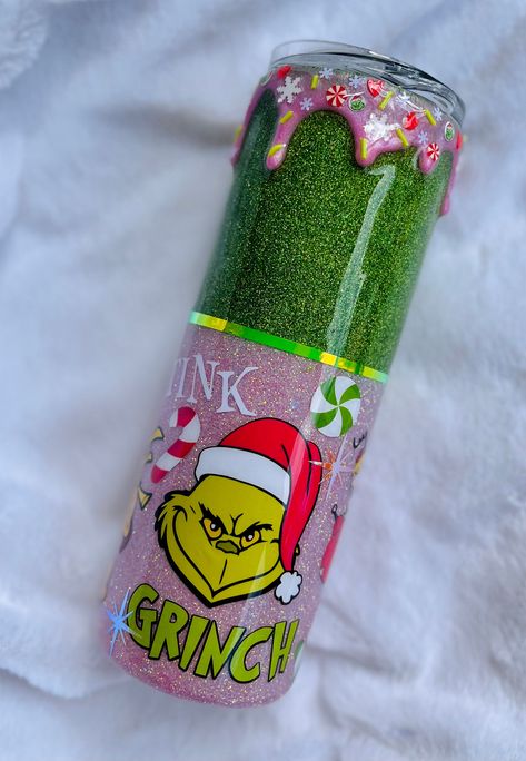 Grinch themed tumblers. Come in a variety of size and style. Grinch Epoxy Tumblers, The Grinch Tumbler Ideas, Grinch Glitter Tumbler, Grinch Epoxy Tumbler, Tumbler Ideas Christmas, Grinch Tumbler Ideas, Grinch Gift Ideas, Grinch Tumblers, Christmas Tumbler Ideas