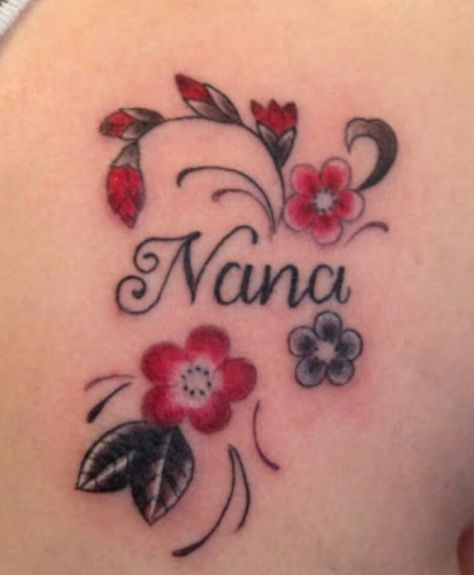 Nana Nana Tattoo Ideas, Nana Tattoo, Tattoo Themes, Matching Tattoo, Name Tattoos, Print Tattoos, Paw Print Tattoo, I Tattoo, Paw Print