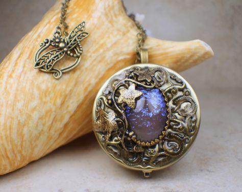 Round Blue Dragon's Breath Music Box Locket, Heart Music Box Pendant, Music Box Jewelry, Musical Photo Locket, Music Box Necklace Music Box Locket, Dragons Breath Opal, Rose Gold Circle, Real Diamond Necklace, Jewellery Sale, Dragons Breath, Round Locket, Photo Locket Necklace, Music Box Jewelry