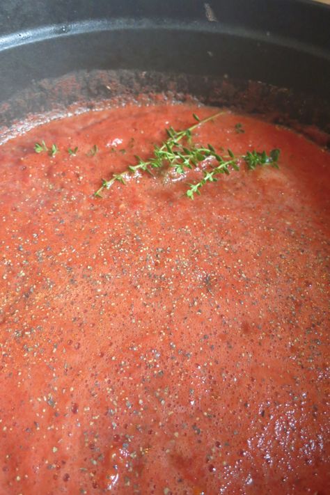 No Peel Tomato Sauce For Canning, Tomato Sauce Without Peeling, Canning Tomatoes Without Peeling, No Peel Tomato Sauce, Tomato Sauce Homemade, Pasta Sauce With Fresh Tomatoes, How To Make Tomato Sauce, Homemade Enchilada Sauce Recipe, Fermented Recipes