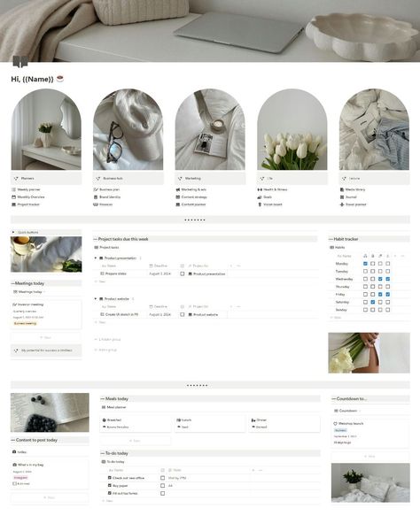 Notion Life & Business Template | Notion for business owners | Notion Business Planner | Notion Life Notion Small Business, Pages For Project, Notion Life Dashboard, Notion For Business, Business Notion Template, Life Dashboard, Notion Organization, Notion Business, Notion Productivity