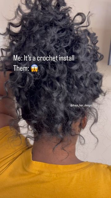 Curly Crochet Updo, Crochet Hairstyles With Human Hair, Crochet Bangs Hairstyles, Crochet Braids Loose Hair, Shoulder Length Crochet Hairstyles, Crochet Hair Ideas For Black Women, Crochet Styles Hairstyles, Bob Crochet Hairstyles, Curly Hair Crochet Styles